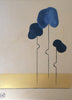 Karin Brose - Drei Blumen in blau Poster Kunstdruck - Karin Brose, Hamburg, Deutschland Wandbild