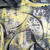 J.D. Art - Clock - yellow - grey Poster Kunstdruck - J.D. Art, keine Angabe, Schweiz Wandbild