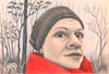 Tina Ibounig - Frau im Winterwald