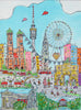 Manuela Reitz - I like München Poster Kunstdruck - Manuela Reitz, Balve, Deutschland Wandbild