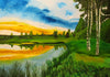 Piotr Koshokar - Irgendwo in Russland am See Poster Kunstdruck - Piotr Koshokar, Dresden, Deutschland Wandbild