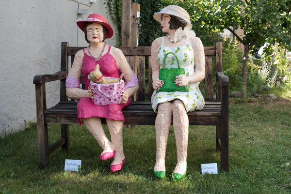 Jutta Ebert - Mathilde und Eleonore Poster Kunstdruck - Jutta Ebert, Offenbach, Deutschland Wandbild