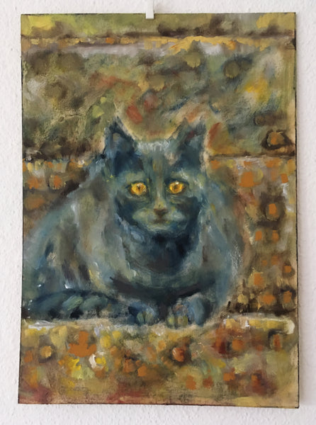 Kasia Lech-Kowol - Cat on the stone stairs