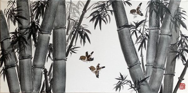 Li Zhou - Bamboo Forest Poster Kunstdruck - Li Zhou, Spreitenbach, Schweiz Wandbild