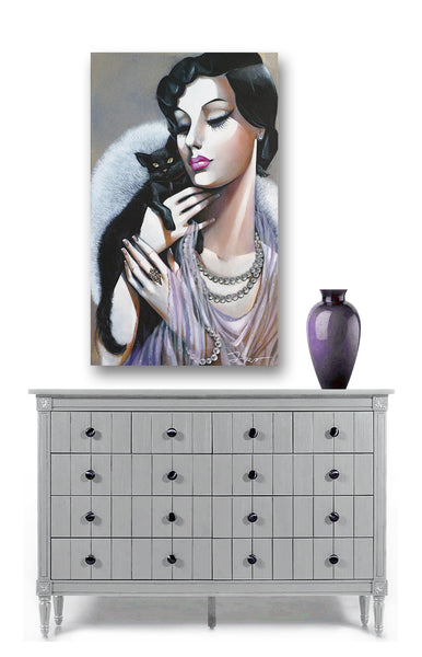 Ira Tsantekidou - Lady with Black Cat