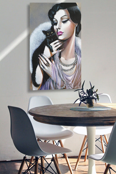 Ira Tsantekidou - Lady with Black Cat