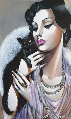 Ira Tsantekidou - Lady with Black Cat