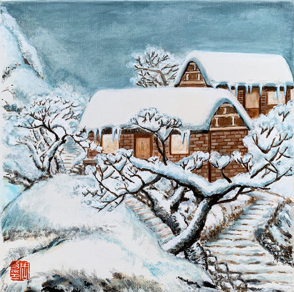 Li Zhou - Winter in China Poster Kunstdruck - Li Zhou, Spreitenbach, Schweiz Wandbild
