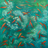 Li Zhou - Fish pond Poster Kunstdruck - Li Zhou, Spreitenbach, Schweiz Wandbild