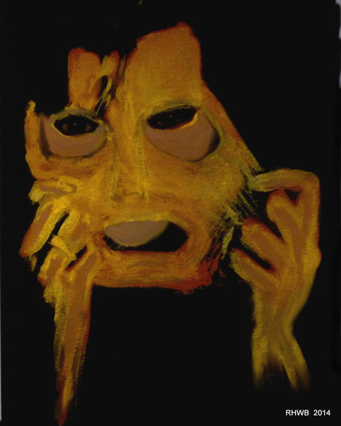Reinhard H.W. Brand - Golden Mask Poster Kunstdruck - Reinhard H.W. Brand, Bonn, Deutschland Wandbild