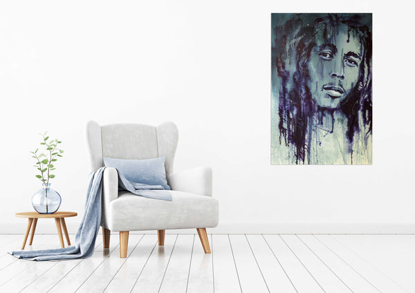 Michaela Petra Sturm - Bob Marley Poster Kunstdruck - Michaela Petra Sturm, KUNST-ONLINE Wandbild