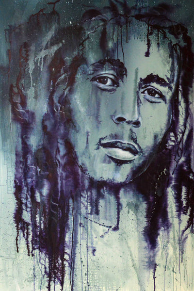 Michaela Petra Sturm - Bob Marley Poster Kunstdruck - Michaela Petra Sturm, KUNST-ONLINE Wandbild