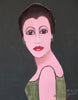 Rose Rauch - Junge Dame, grünes Top, große Augen Poster Kunstdruck - Rose Rauch, Taufkirchen, Deutschland Wandbild