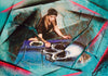 J.D. Art - Painter - pink - cyan Poster Kunstdruck - J.D. Art, keine Angabe, Schweiz Wandbild