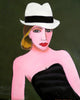 Rose Rauch - Junges Mädchen mit weißen Hut Poster Kunstdruck - Rose Rauch, Taufkirchen, Deutschland Wandbild