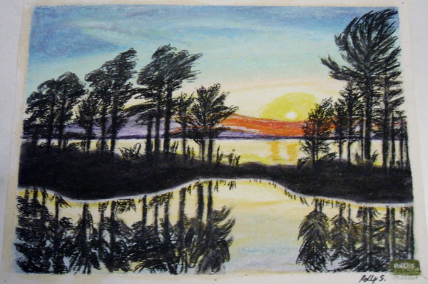 Roland Schötzau - See, Sonnenuntergang und Wasserspieglung Poster Kunstdruck - Roland Schötzau, Solingen, Deutschland Wandbild