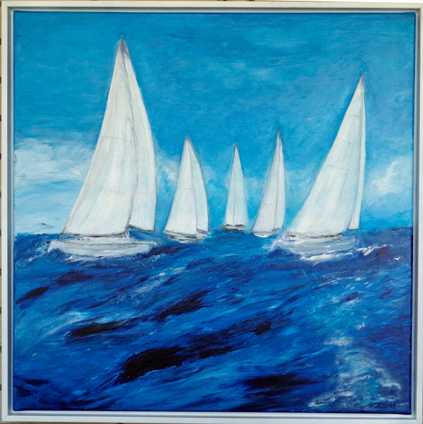 Hannelore Drees-Kiefhaber - Wind in den Segeln Poster Kunstdruck - Hannelore Drees-Kiefhaber, Wittmund, Deutschland Wandbild