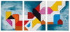 Willy Wiedmann - Sinfonia del Universo (3 Bilder) Poster Kunstdruck - Willy Wiedmann, Bad Cannstatt, Deutschland Wandbild