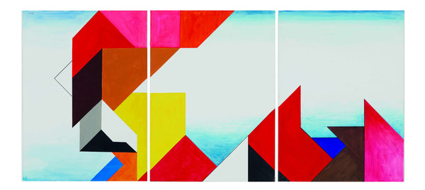 Willy Wiedmann - Sinfonia della Domenica (triptic) Poster Kunstdruck - Willy Wiedmann, Bad Cannstatt, Deutschland Wandbild