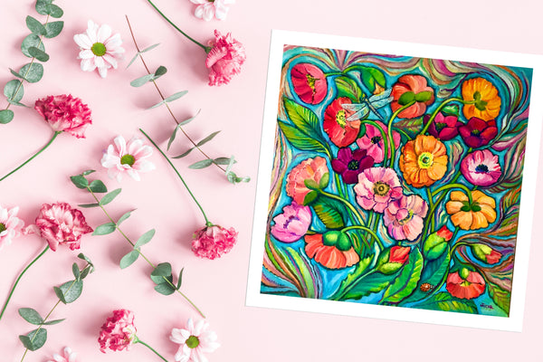 Tamara Michel - Mohnblumen Poster Kunstdruck - Tamara Michel, KUNST-ONLINE Wandbild