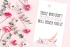 Those who don't believe in magic will never find it Poster Kunstdruck - Typografie Kinder, KUNST-ONLINE Wandbild