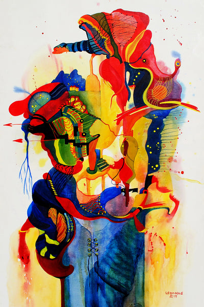 Ulla Neuhaus - Wundertüte Poster Kunstdruck - Ulla Neuhaus, KUNST-ONLINE Wandbild