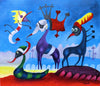Werner Funk - Wanderer auf dem Traumpfad Poster Kunstdruck - Werner Funk, Schwieberdingen, Deutschland Wandbild