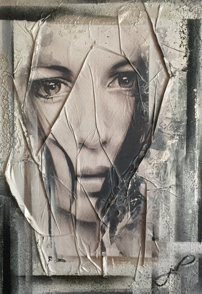 J.D. Art - Women - Face - silver Poster Kunstdruck - J.D. Art, keine Angabe, Schweiz Wandbild