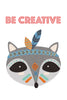 Be creative Poster Kunstdruck - Kunst für Kinder, KUNST-ONLINE Wandbild