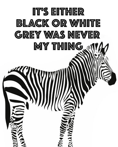 Black or white