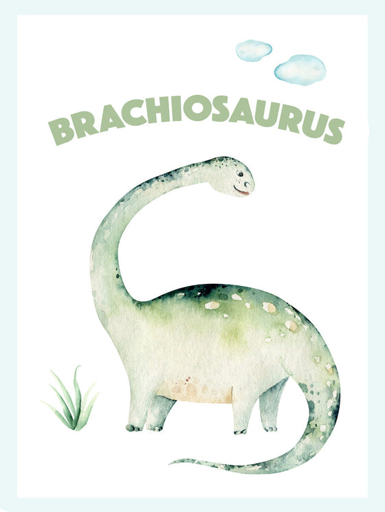 / Brachiosaurus Poster – KUNST-ONLINE | / Wandbild Kinder Kinderzimmer