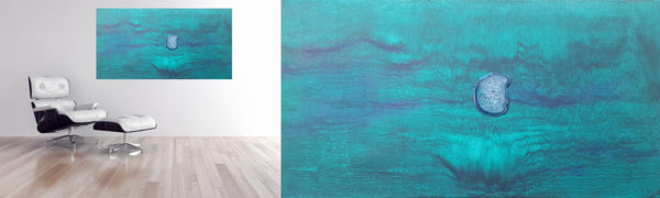 Sandra Kolodjezak - Energiebild mit Achat Poster Kunstdruck - Sandra Kolodjezak, Wolfsburg, Deutschland Wandbild