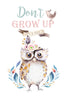 Don't grow up, it's a trap Poster Kunstdruck - Kunst für Kinder, KUNST-ONLINE Wandbild