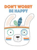 Don't worry, be happy Poster Kunstdruck - Kunst für Kinder, KUNST-ONLINE Wandbild