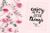 Enjoy the little things Poster Kunstdruck - Typografie, KUNST-ONLINE Wandbild