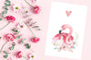 Flamingo love Poster Kunstdruck - Kunst für Kinder, KUNST-ONLINE Wandbild