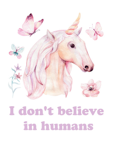 I don't believe in humans