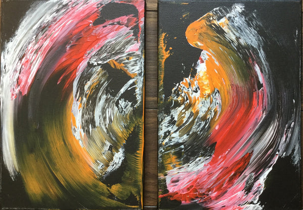 Kurt Buschmann - Diptychon Poster Kunstdruck - Kurt Buschmann, Hamburg, Deutschland Wandbild