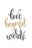 Love beyond words Poster Kunstdruck - Typografie, KUNST-ONLINE Wandbild