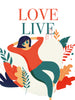 Love life Poster Kunstdruck - Illustration Typografie, KUNST-ONLINE Wandbild