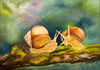 Hannes Guggenbühl - Zwei Schnecken Poster Kunstdruck - Hannes Guggenbühl, Bonndorf, Deutschland Wandbild