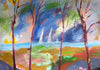 Leonore Zimmermann - Sturm am See Poster Kunstdruck - Leonore Zimmermann, München, Deutschland Wandbild