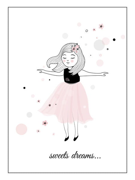 Sweet dreams Poster Kunstdruck - Kunst für Kinder, KUNST-ONLINE Wandbild