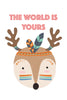 The world is yours Poster Kunstdruck - Kunst für Kinder, KUNST-ONLINE Wandbild