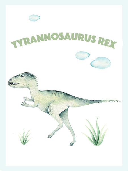 Tyrannosaurus Rex Poster Kunstdruck - Kunst für Kinder, KUNST-ONLINE Wandbild