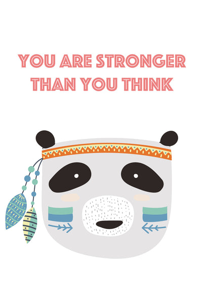 You are stronger than you think Poster Kunstdruck - Kunst für Kinder, KUNST-ONLINE Wandbild