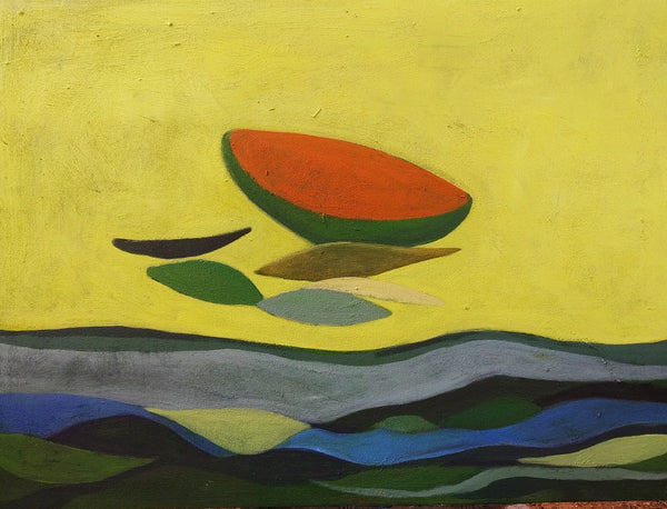Anna Rakoš - Melone und Meer Poster Kunstdruck - Anna Rakoš, Wien, Österreich Wandbild